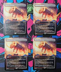 4x Restless Bivouac x4 NM Borderless MTG Wilds of Eldraine WOE Unplayed Magic - Image 1