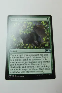 MTG Veil of Summer x1- -Core Set 2020-Lightly Played - Image 1