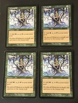 Urborg Elf x4 Apocalypse LP Condition see front and back pics - Image 1