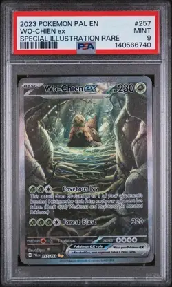 Pokemon PSA 9 Mint Wo-Chien ex 257/193 Special Illustrated Rare - Paldea Evolved - Image 1