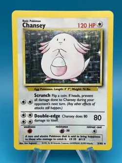 Chansey 003/102 Holo Rare - 1999 Pokemon Base Set Unlimited - Image 1