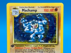 Machamp 8/102 1st Edition Holo Rare - 1999 Pokemon Base Set Deck Exclusives - Image 2
