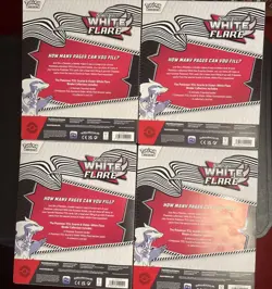 Pokemon TCG White Flare Binder Collection Lot Of 4 Brand New & Factory Sealed - Image 2