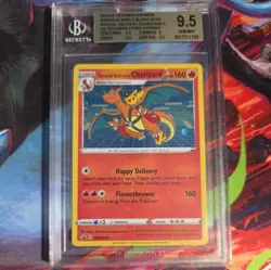 Pokemon Special Delivery Charizard SWSH075 Black Star Promo Cosmos Holo BGS 9.5 - Image 1