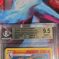 Pokemon Special Delivery Charizard SWSH075 Black Star Promo Cosmos Holo BGS 9.5 - Image 2