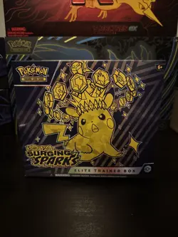 Pokemon TCG Scarlet & Violet Surging Sparks Elite Trainer Box NEW Factory Sealed - Image 1