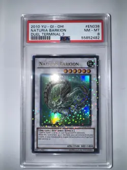 YuGiOh NATURIA BARKION #DT03-EN038🔥PSA 8 Nm-MINT ULTRA RARE - Image 1