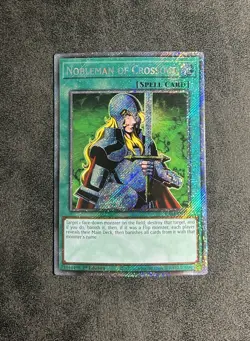 Yu-Gi-Oh! Nobleman of Crossout Platinum Secret Rare 1st Edition RA03-EN102 - Image 1