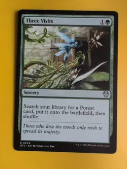 Three Visits Sorcery OTC Magic the Gathering Card. - Image 3