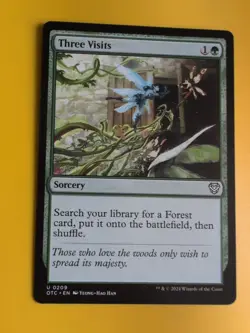 Three Visits Sorcery OTC Magic the Gathering Card. - Image 4