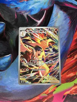 Pokemon TCG Destined Rivals Ethan's Typhlosion Illustration Rare Card 190/182 - Image 1