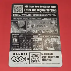 Dragon Ball Fusion World FB08 - Digital Game Code Cards x6 Photo Message - Image 1
