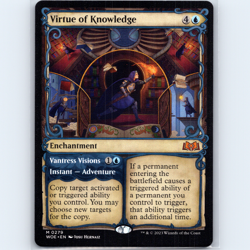 MTG Virtue of Knowledge (Showcase) #279 WOE Wilds Eldraine Normal NM Magic Card - Image 1