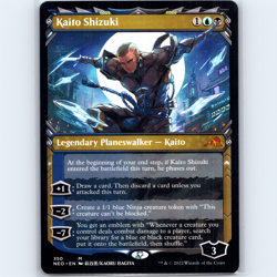 MTG Kaito Shizuki Showcase 350 NEO Kamigawa: Neon Dynasty Normal M NM Magic Card - Image 1