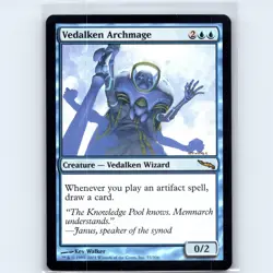 MTG Vedalken Archmage #55 MRD Mirrodin Normal R NM Magic Card - Image 1