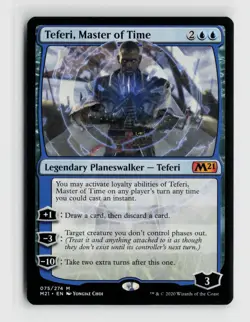 MTG Teferi, Master of Time #75 M21 Core Set 2021 Normal M NM Magic Card - Image 1