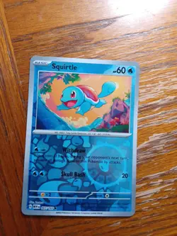 Pokemon Card 151 Reverse Holographic Squirtle 007/165 Near Mint - Image 1