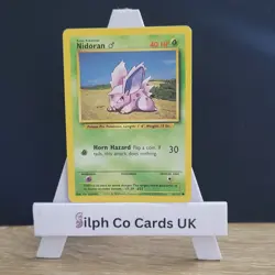 Nidoran 55/102 Base Set Pokemon Card WOTC - Image 1