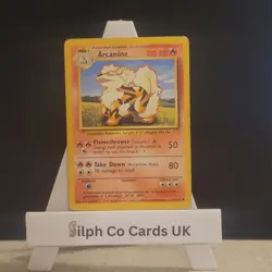 Arcanine 23/102 Base Set Pokemon Card WOTC - Image 1