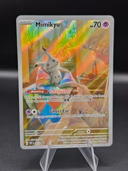 Pokemon Card Mimikyu SVP075 Black Star Promo Full Art Holo Card - Image 1