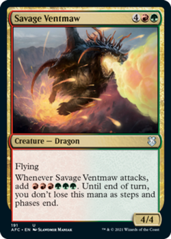 Savage Ventmaw - Commander: Adventures in the Forgotten Realms #191 MTG Magic Th - Image 1
