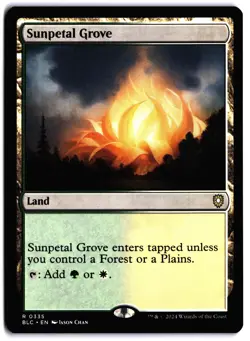 Sunpetal Grove NM BLC Commander: Bloomburrow MTG - Image 1