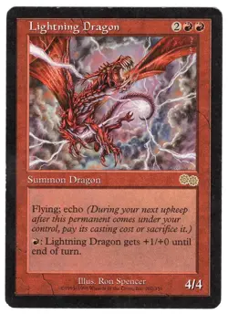 1x Lightning Dragon - Urza's Saga - MTG Single - Image 1