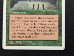 Sylvan Library - 5th Edition - NM - MTG - Magic the Gathering - Green - Enchant - Image 2