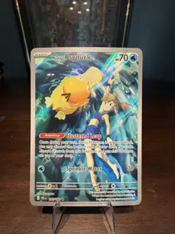 Pokemon Misty's Psyduck Illustration Rare Full Art Holo 193/182 Sv10 70 HP - Image 1