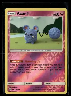 Pokemon TCG SM - Cosmic Eclipse #146/236 Azurill - Image 1