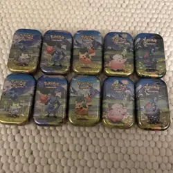 10x Pokemon TCG : Ascended Heroes Mini Tins Two Full Art Sets - New & Sealed - Image 1