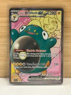 Ionos Bellibolt Ex Promo 194 Pokemon Journey Together Full Art Near Mint - Image 1
