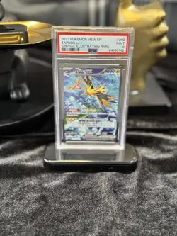 2023 POKEMON MEW EN-151 ZAPDOS EX #202 SPL ILLUSTRATION RARE PSA 9 - Image 1