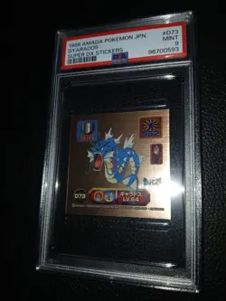 1998 AMADA POKEMON JAPANESE PSA 9 SUPER DX STICKERS MINI GYARADOS #D73 BRONZE - Image 5