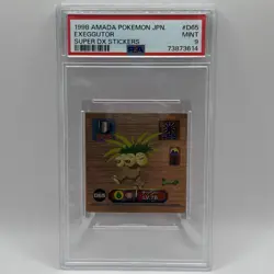 Pokemon Exeggutor #D65 Super DX Stickers 1998 Amada PSA 9 - Image 1