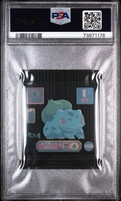 1998 AMADA POKEMON JPN SUPER DX STICKERS #D01 BULBASAUR PSA 10 - Image 2