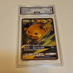 Pokemon Raichu GX Holo Black Star Promo SM213 SM Promo AGS 9 2019 - Image 1