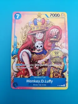 Monkey.D.Luffy (2nd Anniversary Stamped Promo) P-043 One Piece Promotion... - Image 1