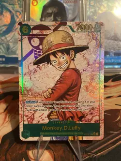 Monkey D Luffy - Alt Art Secret - OP13-118 - Carrying On His Will - NM - OPTCG - Image 1