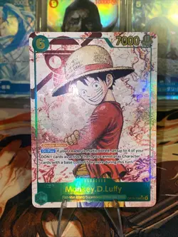 Monkey D Luffy - Alt Art Secret - OP13-118 - Carrying On His Will - NM - OPTCG - Image 2