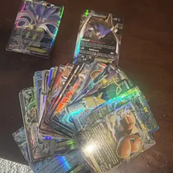 Pokemon Unsorted Card Lot Binder Included - Image 1