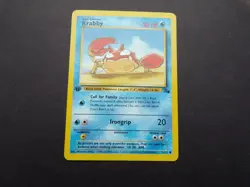 Pokemon Krabby 51/62 Fossil 1st Edition Vintage Pokemon Card - Image 1