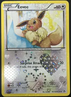 Eevee RC14/RC25 Legendary Treasures Radiant Collection 2013 Pokemon Card VLP - Image 1