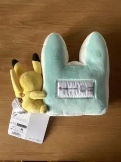 Pokemon x Natural History Museum Pikachu Plush, Jumbo Promo Card & Booklet NEW - Image 4
