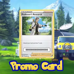 ◓ Professor's Research (Professor Willow) Promo Card & Code In-hand ◓ - Image 1