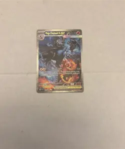 Mega Charizard X ex 125/094 Me02: Phantasmal Flames SIR Holo Pokemon TCG Card - Image 3