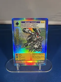 1999 BANDAI DIGIMON DIGI BATTLE SERIES 2 MACHINEDRAMON FOIL CARD BO-55 NM - Image 1