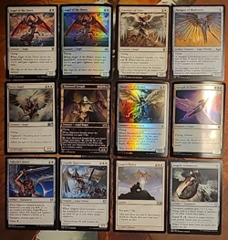 Lot of 12x Angel MTG Cards Serra FOIL Showcase Flying Magic the Gathering LOOK!! - Image 1