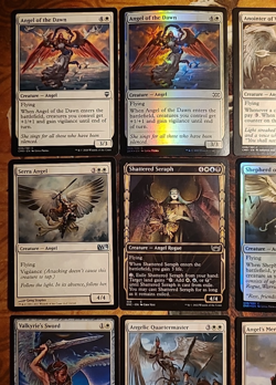 Lot of 12x Angel MTG Cards Serra FOIL Showcase Flying Magic the Gathering LOOK!! - Image 2