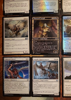 Lot of 12x Angel MTG Cards Serra FOIL Showcase Flying Magic the Gathering LOOK!! - Image 4